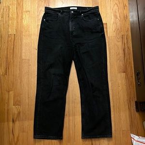 LOFT Straight Leg Black Jeans Size 10 Size 30